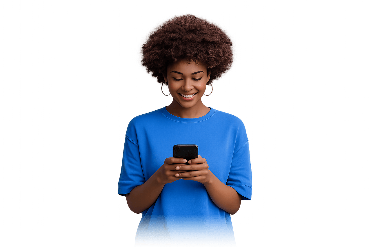 Candidate utilisant l'application Worka